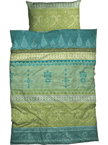 Casatex Biber Bettwäsche in grün-türkis
