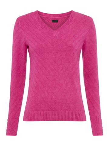 Laura Scott V-Ausschnitt-Pullover in pink