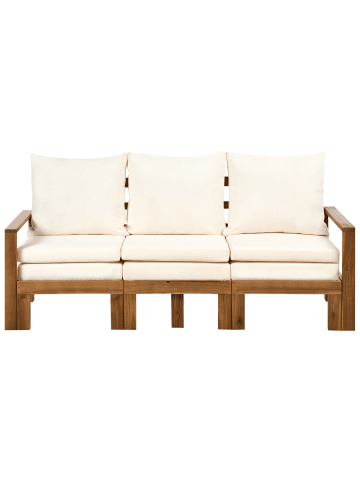 Beliani Gartensofa ISOLELLO in Braun/Beige - (W) 190 x (H) 90 x (L) 69 cm
