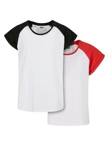 Urban Classics Urban Classics T-Shirts in white/hugered+white/black