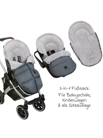 Odenwälder Fußsack Cosmo - Rocky Grey in gray