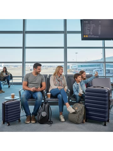 relaxdays 2-tlg. Kofferset in Dunkelblau