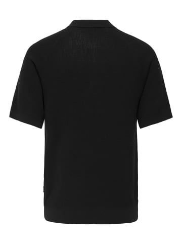 ONLY & SONS Gestricktes T-Shirt in Black