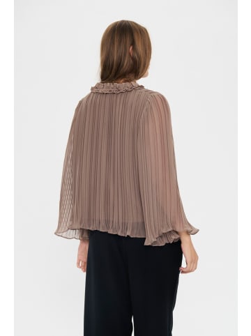 SAINT TROPEZ Bluse langarm NuriSZ A-shape in Pine Bark