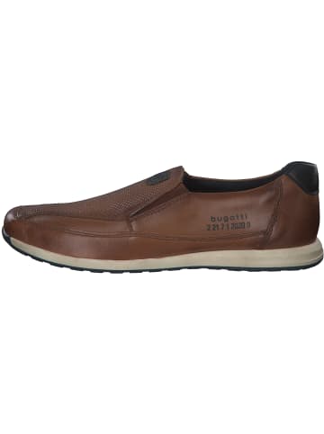 Bugatti Sportliche Slipper in cognac