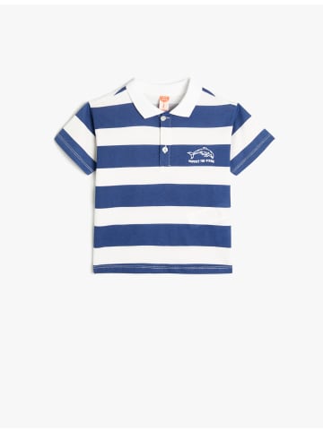 KOTON T-shirt in Weiß Gestreift