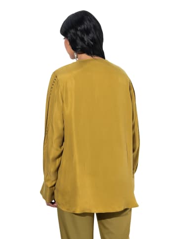 Ulla Popken Bluse in olivgrün