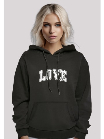 F4NT4STIC Hoodie Love University Valentinstag Herz in schwarz