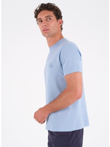 Organication T-Shirt "MOR15805" in Zartblau
