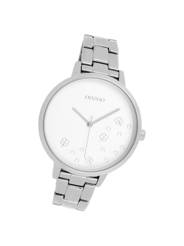 Oozoo Analog-Armbanduhr Oozoo Timepieces silber groß (ca. 42mm)