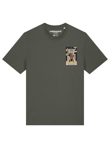 wat? Apparel T-Shirt Tarot The Emperor in Khaki