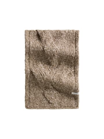 Marc O'Polo Zopfstrickschal in Dark Brown