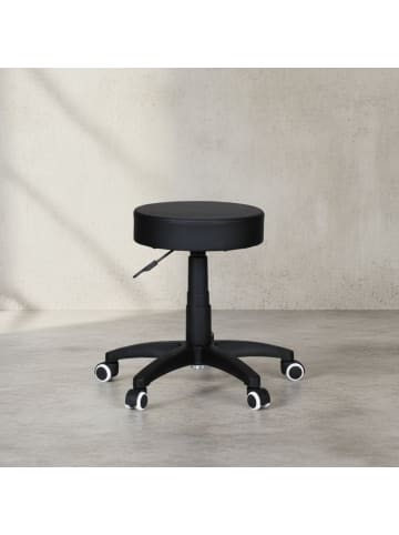 KADIMA DESIGN Hocker Design Arbeitshocker Kunstleder Sitzhocker mit Rollen