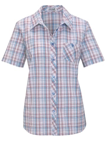 Sieh an! Bluse in jeansblau-kariert