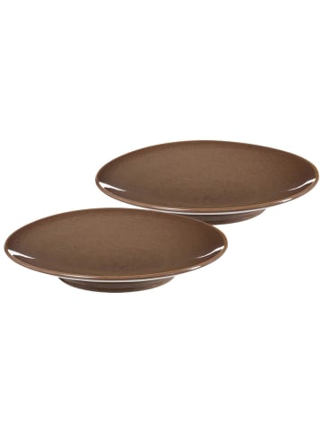 Ritzenhoff & Breker 2er Set Servierplatten Sahara ø 31 cm in Dunkelbraun