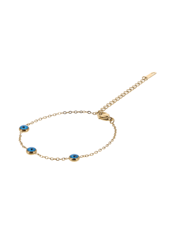 grassland Women Chain Bracelet in Gold Blue