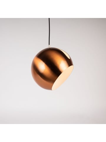 s.LUCE Galerieleuchte Ball tauschbarer Schirm 5m Abhängung in Kupfer