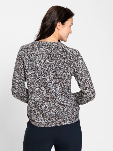 WITT WEIDEN Rundhals-Pullover in rauchblau-meliert