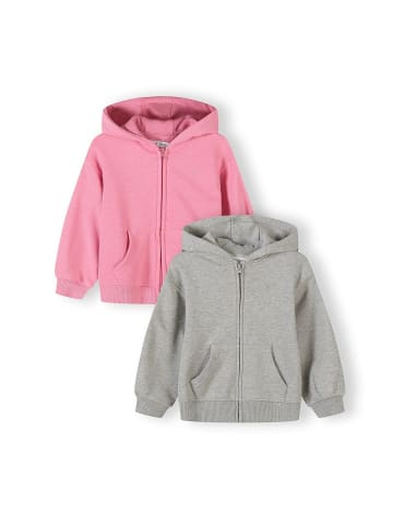Minoti 2-er Pack Kapuzensweatshirt 30FLEECE110 in pink