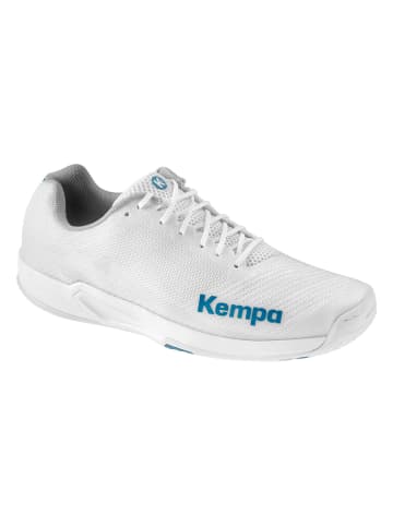 Kempa Hallen-Sport-Schuhe Wing 2.0 Kids in weiß/deep blau