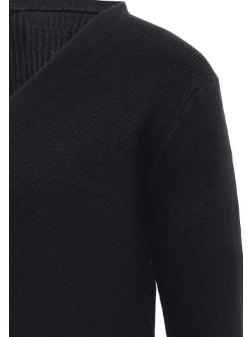 leo basics Damen Strickjacke in Schwarz