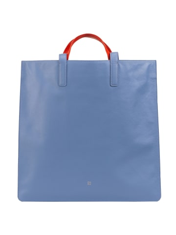 DuDu Madeleine Shopper Tasche Leder 40 cm pastel blue