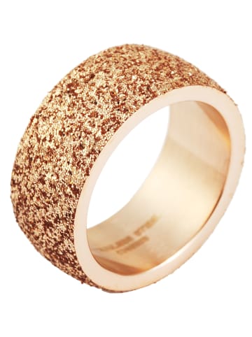 Adeliás Damen Ring aus Edelstahl in gold