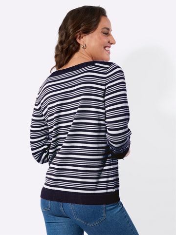 WITT WEIDEN Ringel-Pullover in marine-ecru-geringelt