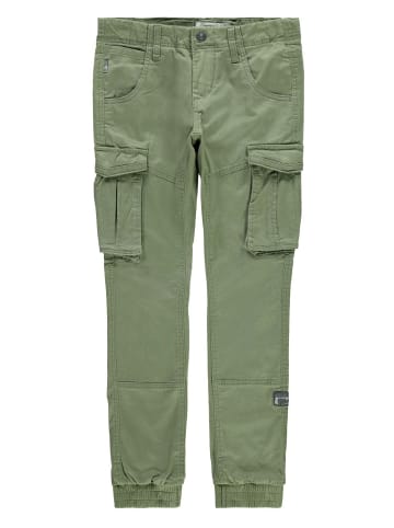 name it Cargohose NITBAMGO regular fit Workerstyle in deep lichen green