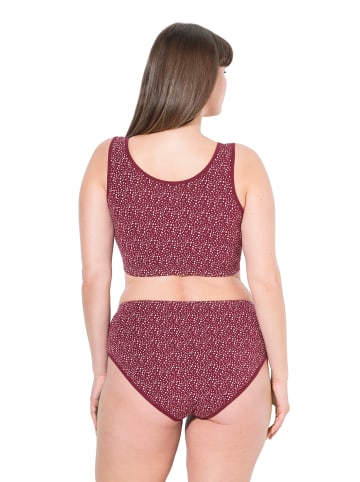 Ulla Popken Bustier in dunkel kirschrot