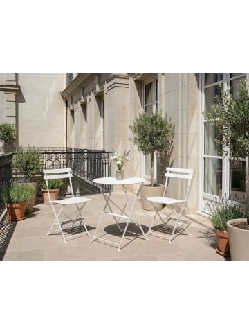 Beliani 3-tlg Bistro Set FIORI in Weiß