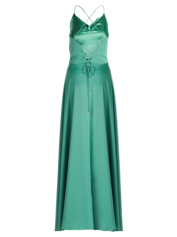 Vera Mont Abendkleid mit Wasserfallausschnitt in Light Green