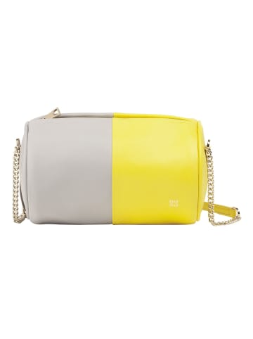 DuDu Abigail Umhängetasche Leder 19.5 cm in citrus yellow