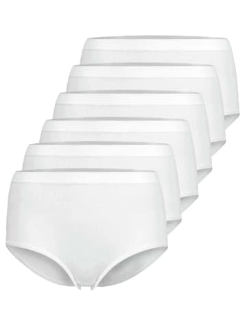 Nina von C. 6er Pack Taillenslip in weiss