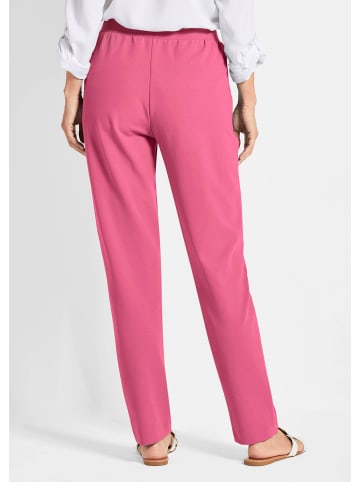 GOLDNER Kurzgröße:  Schlupfhose Businesshose SARA mit Komfortbund in pink