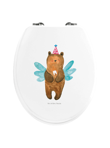 Mr. & Mrs. Panda Motiv WC Sitz Bär Zahnfee ohne Spruch in Weiß