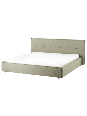 Beliani 10-tlg Doppelbett LESTRE in Grün/Schwarz
