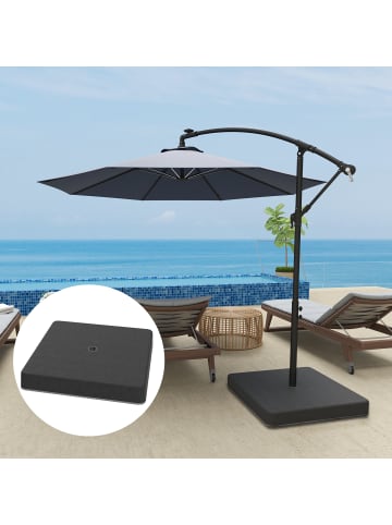 Outsunny Schirmgewichte in Schwarz 89L x 89B x 10,5H cm