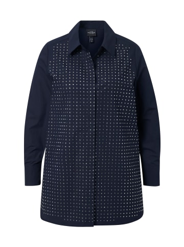 Ulla Popken Hemdbluse in dunkles marine