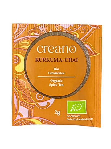 Creano "Kurkuma Chai" Bio-Gewürztee 60er Box Teebeutel