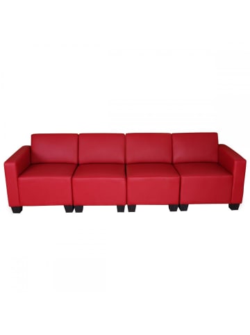 MCW Modular 4-Sitzer Sofa Moncalieri, Rot