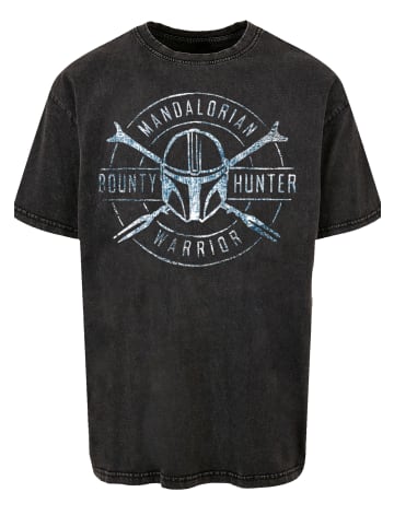 F4NT4STIC Oversize T-Shirt Star Wars The Mandalorian Bounty Hunter in schwarz