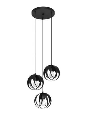 Nice Lamps Hängeleuchte VEDA 3P in Schwarz (L)14cm (B)14cm (L)120cm