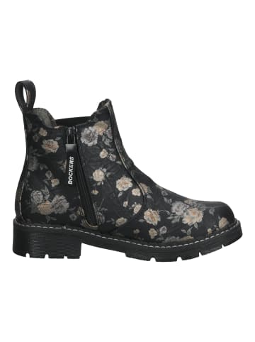 DOCKERS Stiefelette in Schwarz Multi