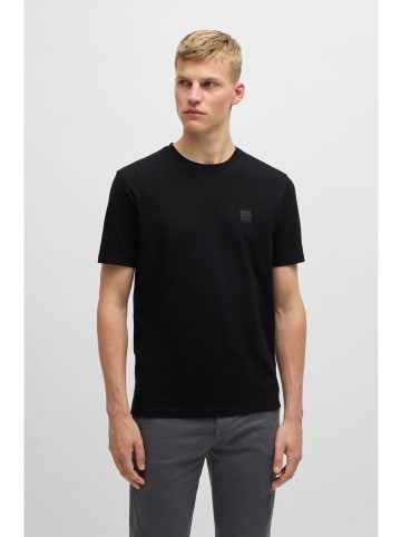 Hugo Boss Rundhals T-Shirt für Herren in schwarz