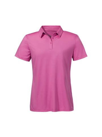 Schöffel Polo "CIRC Polo Shirt Tauron L" in fuchsia