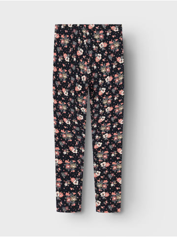 name it Leggings lang NKFVIVIAN AOP in dark sapphire/flowers