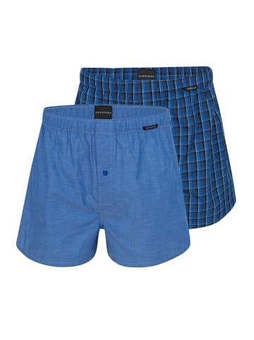 Schiesser Boxershorts Web in Royal Blue