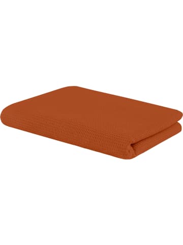 Setex Baumwolle, Waffelpiqué Sommerdecke in cognac