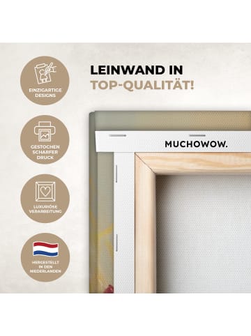 MuchoWow Leinwand bilder Blumenmeer (BxH)